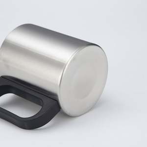 Mug isotherme professionnel en acier inoxydable double paroi de 300 ml, tasse à café de bureau de haute qualité avec poignée, vente en gros directe usine - Product Image 4
