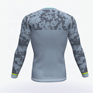 Custom Quick Dry Sublimation <b>Printing</b> Long Sleeve Rash Guard UV Sun Protection <b>Surfing</b> Compression Sportswear Fashionable Low - Product Image 3