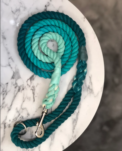 Rainbow Colors Braided Handmade Cotton <b>Dog</b> Rope <b>Leash</b> - Ombre <b>Dog</b> <b>Leash</b> - <b>Dog</b> Lead - Product Image 1