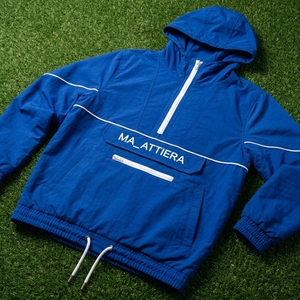 <b>Men</b> Blue Hooded Windbreaker <b>Jacket</b> Half Zip Lightweight Outdoor Sports Running Hiking Casual <b>Pullover</b> <b>Jacket</b> - Product Image 5