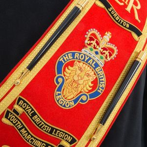 OEM/ODM vente en gros de ceinture Highland Drum Major Baldric ceinture brodée à la main ceinture de haute qualité uniforme de groupe de musique ceinture décorative - Product Image 4