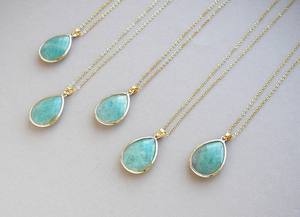 Collier pendentif en argent sterling doré vintage fait à la main avec aventurine, long collier en pierre précieuse verte, élégant collier à pendentif, cadeau - Product Image 6