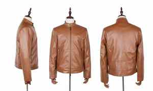Chaqueta de cuero genuino de edición limitada para hombre, cuero de todos los tamaños con apliques, La mejor moda de alta calidad - Product Image 4