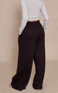 Pantalons de survêtement larges pour femmes en gros, taille haute, pantalons de détente amples, cordon de serrage, pantalons de jogging évasés avec poches pour femmes - Product Image 6