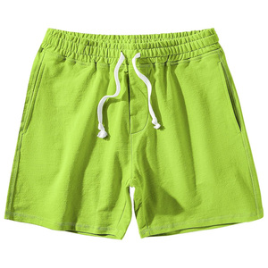 Custom Summer Sweat Shorts for Men Fleece Fabric Waterproof Eco-Friendly Breathable <b>Drawstring</b> Closure OEM Cotton Gym Shorts - Product Image 1