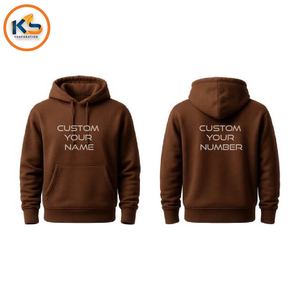 Custom Printed Winter Men's Fleece <b>Hoodies</b> | 100% Cotton Pullover Sweatshirts Name/Number Eco-Friendly Breathable Streetwear - Product Image 5