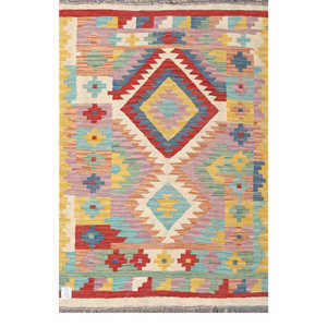 พรมกิลิม ไมมาณา อัฟกานิสถาน ขนาด 147 x 98 ซม. พรมปูพื้นและชุดพรม - Product Image 1