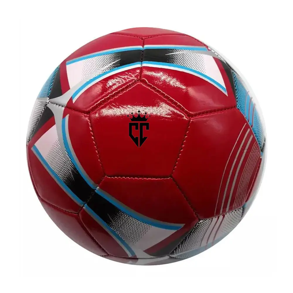 תרגול כדורי כדורגל PVC TPU PU חומר כדורגל 32 פאנלים לוגו כדורגל קידום כדורגל זול רך PU מכונה תפורה