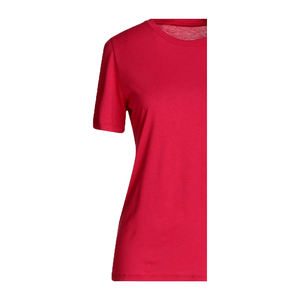 Nouveau T-shirt personnalisé pour femme, col rond, manches courtes, uni, respirant, en tissu polaire écologique gaufré - Product Image 6