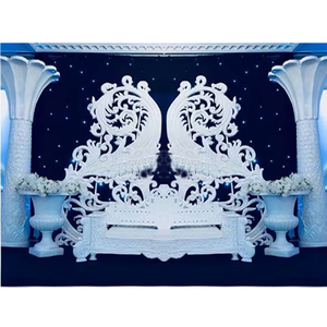Decoración Glamorosa, Tradicional, Elegante y Moderna para Escenarios de Bodas, con Diseño Ligero y Personalizable para Bodas Asiáticas - Product Image 1