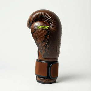 Guantes de Boxeo de Piel de Serpiente y Cuero Vacuno Genuino de Primera Calidad, con Logotipo Personalizado, Estilo Vintage, Twins Winning - Product Image 3