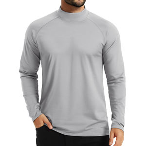 Custom <b>Men's</b> <b>Thermal</b> Breathable Long Sleeve Compression Shirts Athletic Base Layer <b>Top</b> Winter Gear Polyester Running T-Shirt - Product Image 2