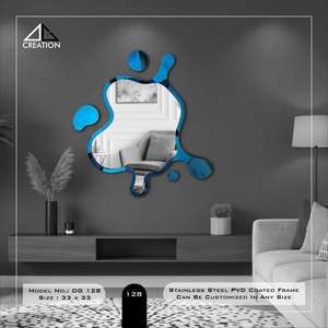 Mueble de Baño Moderno y Duradero con Marco de Acero Inoxidable con Recubrimiento PVD, Elegante e Irregular - Product Image 5