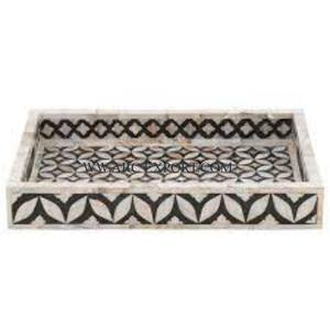 ถาดเสิร์ฟอาหารฮอร์นถาดเสิร์ฟอาหารดีไซน์ยอดเยี่ยมสำหรับตกแต่งโต๊ะรับประทานอาหารที่บ้าน - Product Image 5