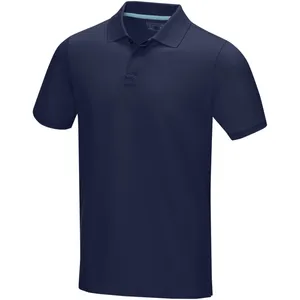 <b>Polo</b> Graphite for <b>Men</b> Organic Fabric Short Sleeve Promotional <b>Polo</b> <b>Shirts</b> - Product Image 4