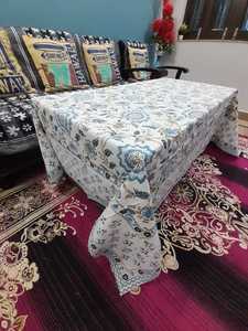 ผ้าปูโต๊ะผ้าฝ้ายพิมพ์ลายดอกไม้สำหรับตกแต่งโต๊ะอาหาร - Product Image 6