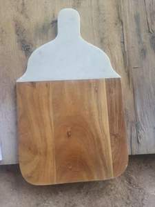 2025 planche à fromage en bois de marbre et d'acacia la plus populaire personnalisée Rectangle blocs à découper qualité en gros planches de Style Nature - Product Image 3