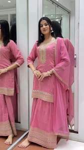 Salwar Kameez pakistaní altamente recomendado con Dupatta y Palazzo a juego disponibles a precios asequibles - Product Image 4