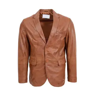 Autumn And Winter New Genuine Leather Clothes Men's Casual Fashion Breathable Blazer Leather Jacket