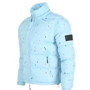 Vente chaude bleu hommes bulle doudoune haute qualité hiver surdimensionné détachable à capuche concepteur gonflé veste - Product Image 6