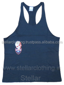 Vente en gros sans couture 100% coton peigné respirant doux et confortable Singlet de gymnastique sans manches pour hommes Fabricant en Inde - Product Image 6