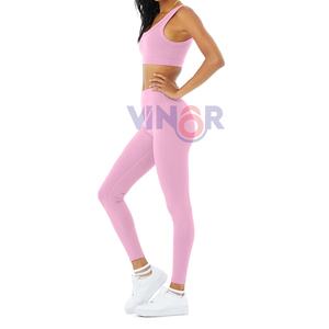 Athletic Wholesale Private Label Fitness Workout Yoga Set <b>Women</b> Full Customized Logo Accept Ladies Sports Bra And <b>Legging</b> Set - Product Image 2