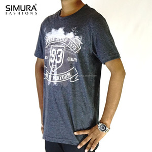 T-shirt en coton pour homme SIMURA, manches courtes, col rond, imprimé, design décontracté, coupe classique avec logo imprimé sur le devant - Product Image 5