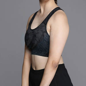 Sujetador Deportivo Premium para Mujer, Spandex/Nailon, Transpirable, Talla Grande, Simple, Alto Soporte, Sin Costuras - Product Image 3