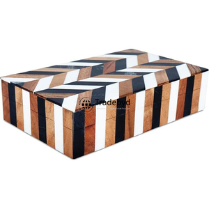 Tradebyd Resin Inlay Decorative Jewelry <b>Box</b> Masterpiece for <b>Eid</b> Christmas Wedding <b>Gifts</b> Storage - Product Image 5