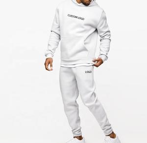 Venta al por mayor de chándales de Jersey en blanco con logotipo personalizado, conjunto de chándal vintage de dos piezas para correr, chándal para hombre - Product Image 6