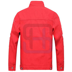 Chaqueta vaquera transpirable hecha en material de alta calidad para hombre, chaqueta vaquera para hombre superventas para adulto - Product Image 2