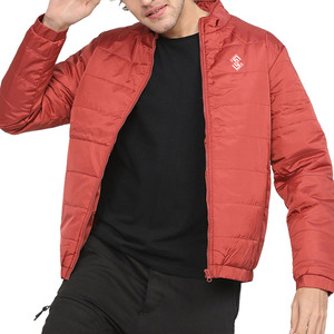 New Arrival Winter Full Zipper Stand Collar Eco-Friendly Breathable Puffer <b>Jacket</b> for Men <b>Slim</b> <b>Fit</b> Front Logo Private Label Made - Product Image 1