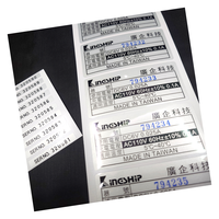 Placas de número de serie autoadhesivas Etiquetas de código de barras Etiquetas de activos