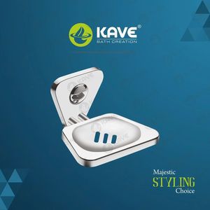 Jabonera duradera de acero inoxidable Tricon CP, jabonera de baño montada en la pared, accesorio de higiene de diseño moderno - Product Image 3