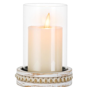 Pozo de vidrio RUsticFinish soportado por linternas de vela de cuerpo de metal para Navidad con tamaños de 12 pulgadas - Product Image 5