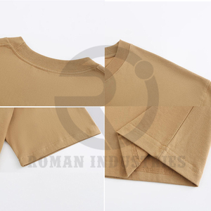 เสื้อยืดโอเวอร์ไซส์ผ้าไหมเสื้อยืดโอเวอร์ไซส์ผ้าคอตตอนเนื้อนุ่มปักโลโก้ออกแบบได้ตามที่ต้องการ - Product Image 6