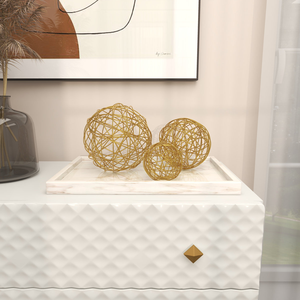 Escultura Metálica Moderna y Creativa de Diseño, Adorno Único para Mesa de Salón, Artesanía en Metal Dorado para el Hogar - Product Image 6