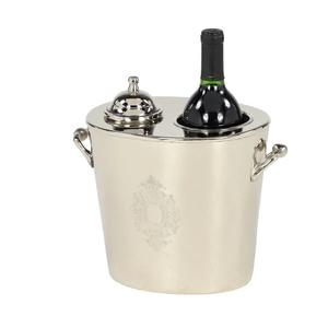 Antique Designing Wine Cooler Handmade Top Quality Finished Champagne Metal <b>Ice</b> <b>Bucket</b> With Deer Handle for <b>Table</b> Decoration - Product Image 2