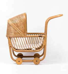 Cochecito de Bebé de Diseño Excepcional Hecho de Ratán Natural, Alta Calidad, Seguro y Ecológico, Hecho a Mano en Vietnam - Product Image 3