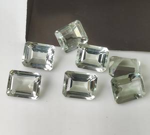 Offre Spéciale naturel vert améthyste pierre précieuse en vrac octogone coupe à facettes 4x6mm-10x12mm pour la fabrication de bijoux - Product Image 4