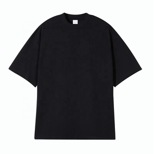 คุณภาพสูง Boxy Cropped เสื้อยืดขนาดใหญ่เปล่าเสื้อทีที่กําหนดเองผ้าฝ้าย 100% เสื้อยืดพิมพ์ลายที่กําหนดเองเสื้อผ้าฤดูร้อนของผู้ชาย - Product Image 1