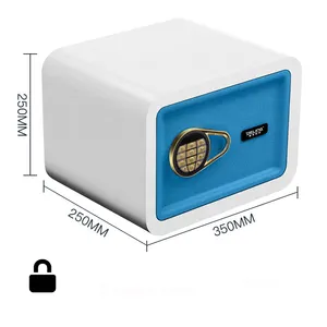 Hộp đầy màu sắc khóa tiền mặt Thả An ninh tiền gửi an toàn điện tử kỹ thuật số nhỏ an toàn hộp