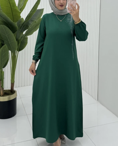 Modern Modest <b>Abaya</b> for Eid 2026 Elegant Yet Simple Elegant <b>Abaya</b> with Beads and Stone Work Fancy Abayas - Product Image 4