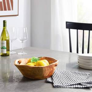 Cuenco de madera de forma única, vajilla de frutas, ensalada, sopa, cuenco para servir para el hogar, utensilios de cocina, mesa, restaurante, regalos de boda - Product Image 4