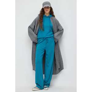 Pantalons de survêtement à jambes larges pour femmes, doux au toucher, 100% polyester, taille ajustable, pour les activités de plein air - Product Image 4