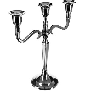 Bougeoir décoratif de table en or plaqué, finition antique, bougeoir, support de bougie, décoration de table à domicile, support de bougie pilier - Product Image 4