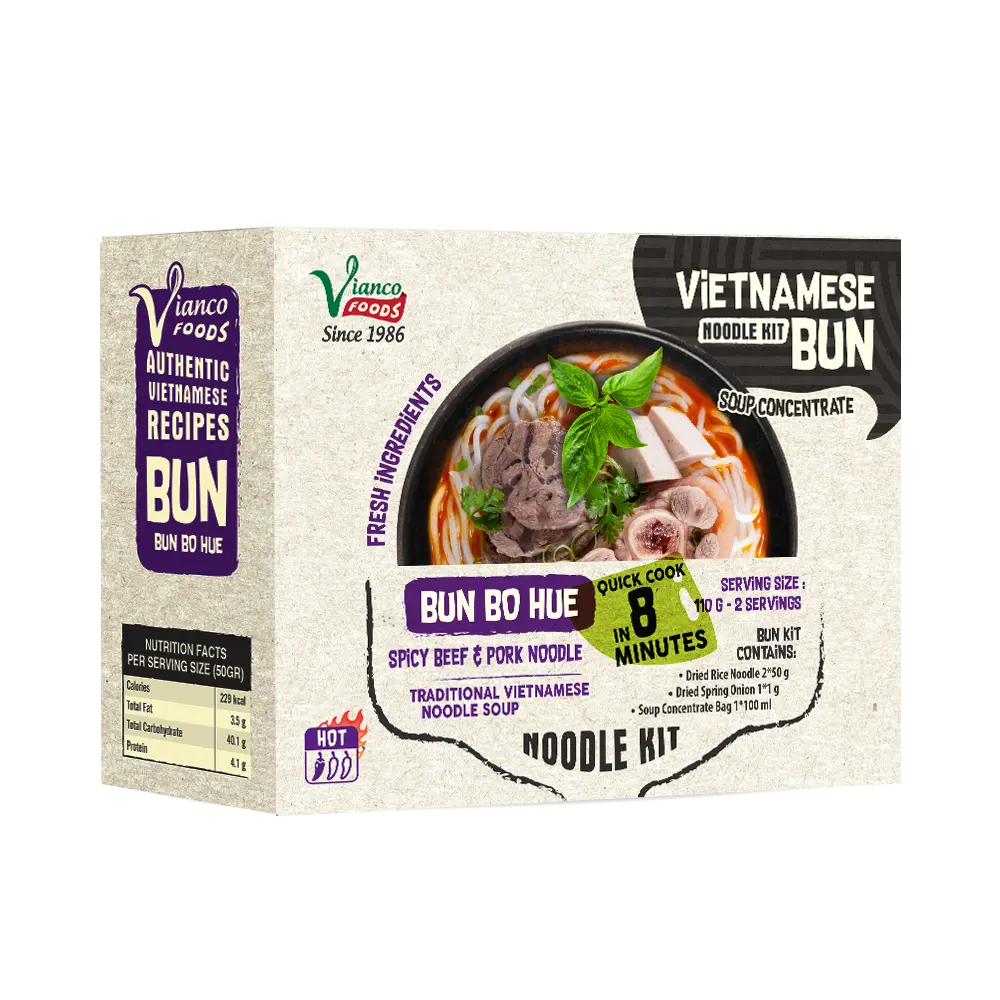 Giá tốt nhất Bun Bo Hue cay thịt bò & thịt lợn Noodle Kit tốt cho sức khỏe gia vị nấu ăn nhà sản xuất từ Việt Nam