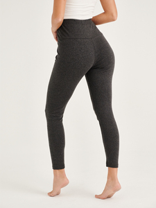Leggings de yoga respirants sans couture de haute qualité pantalon de maternité en Spandex et polaire coupe ajustée pour les femmes enceintes-été hiver - Product Image 3