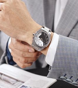 Luxury <b>Watch</b> Customized Logo Quartz <b>Watch</b> for <b>Men</b> High Quality Glass Stainless Steel Waterproof <b>Watch</b> Factory Wholesale - Product Image 4