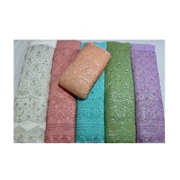 Nouvelle collection de matériel de robe Net Cut Work Dupatta Fabric Disponible au prix de gros auprès d'un fournisseur indien
